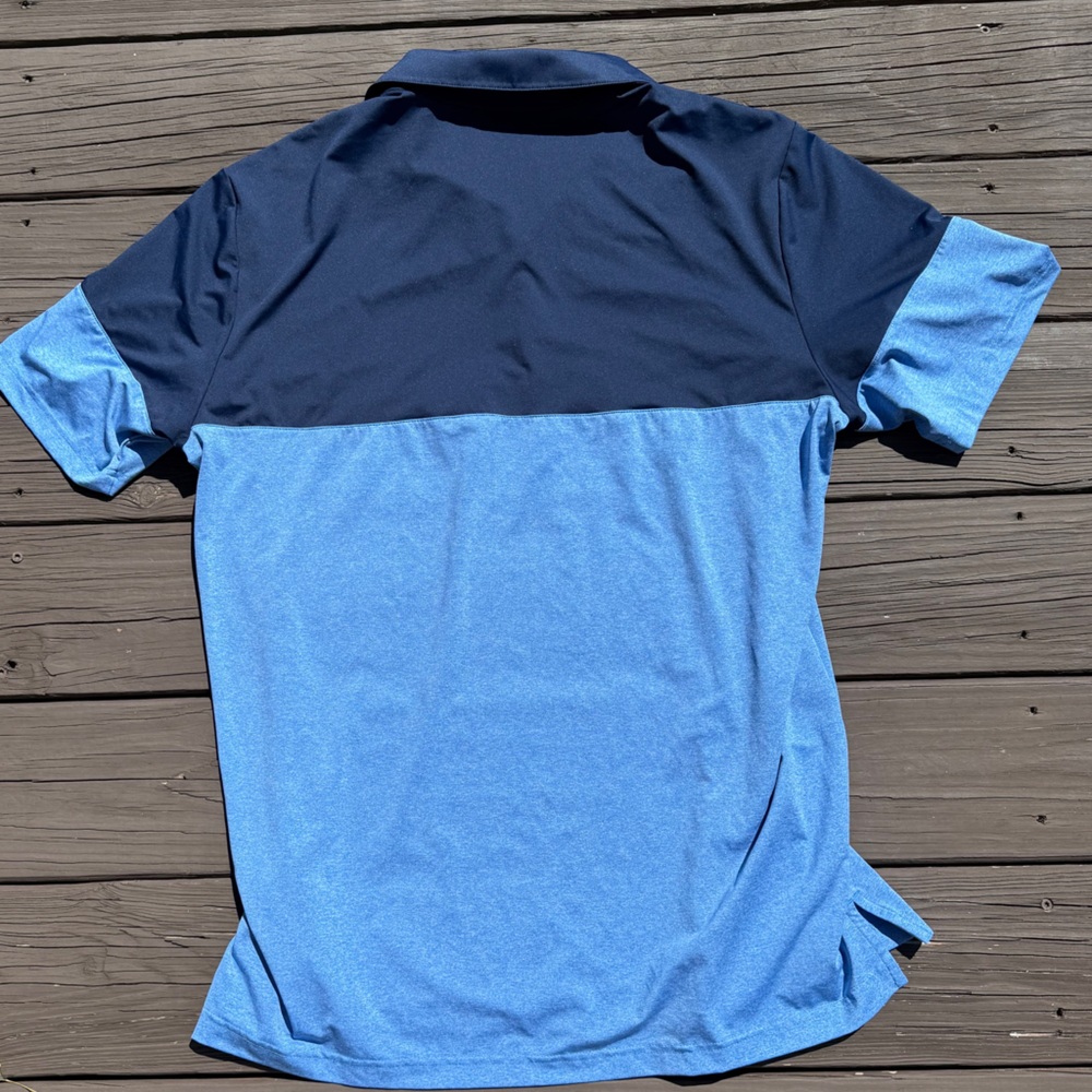 Adidas Men's Two-Tone Blue Polo Shirt - Size XL - Picture 11 of 15